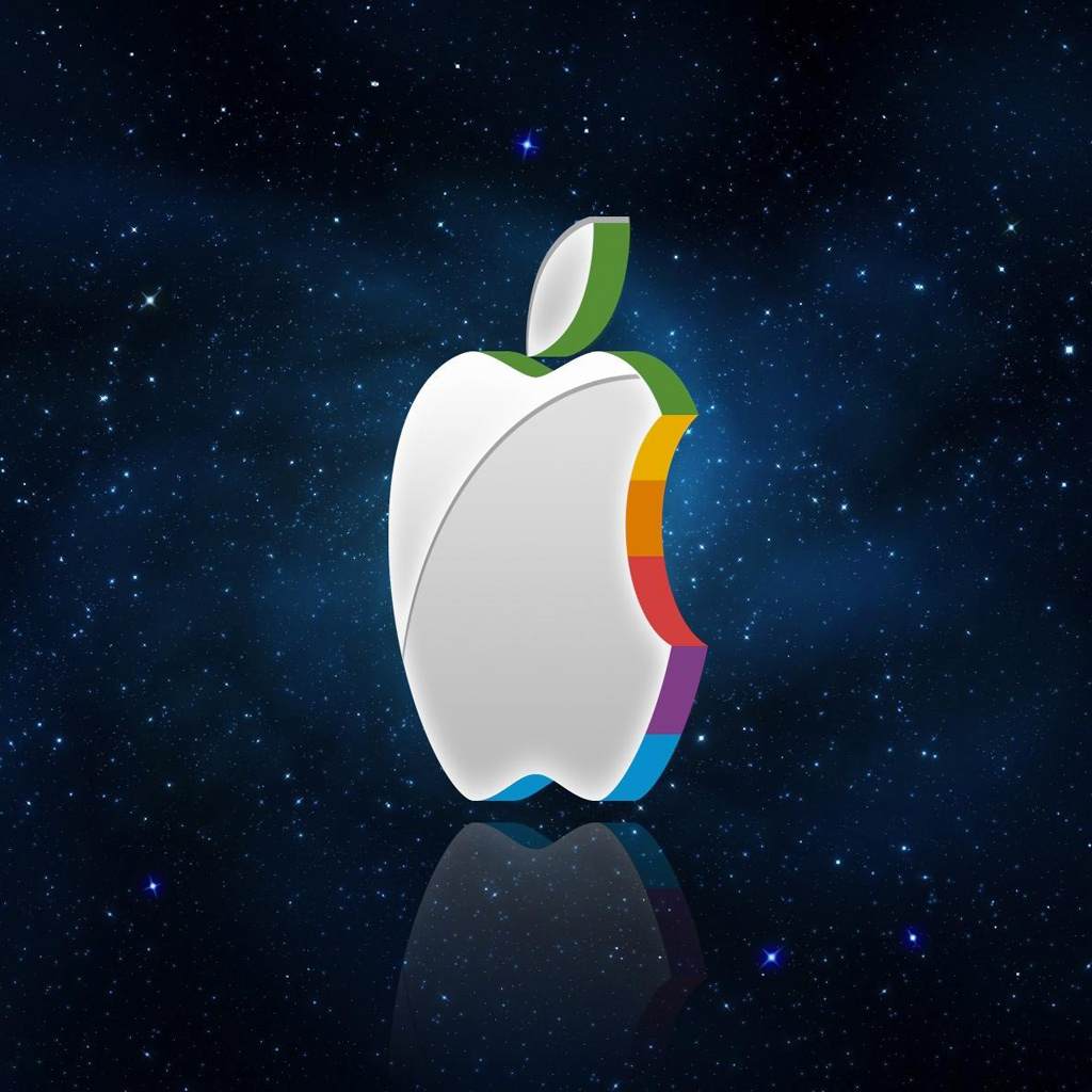 3D Apple Logo iPad Wallpaper | ipadflava.com