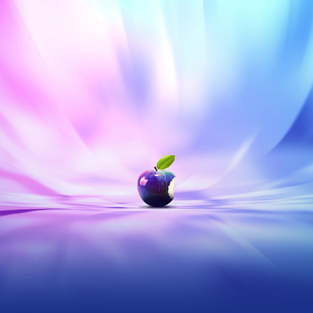 Purple Apple iPad Wallpaper