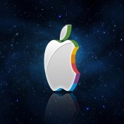 3D Apple Logo iPad Wallpaper