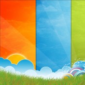 Bright Clouds iPad Wallpaper