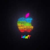 Glowing Apple iPad Wallpaper