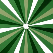 Green Burst Apple Logo iPad Wallpaper