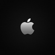 Carbon Apple Logo iPad Wallpaper