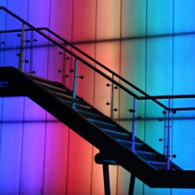 Colorful Staircase iPad Wallpaper