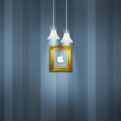 Framed Apple Logo iPad Wallpaper