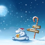 Happy Holidays iPad Wallpaper