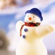 Happy Snowman iPad Wallpaper