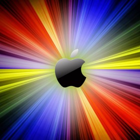 Multi Colored Apple Logo iPad Wallpaper