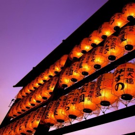 Oriental Lanterns iPad Wallpaper