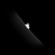 Peeking Apple Logo iPad Wallpaper