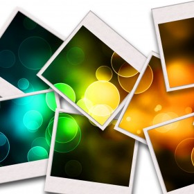 Polaroid Collage iPad Wallpaper