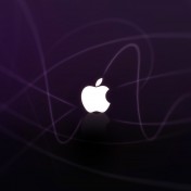 Purple Abstract Apple Logo iPad Wallpaper