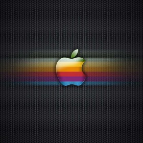 Retro Apple Logo iPad Wallpaper