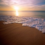Sunset Beach iPad Wallpaper