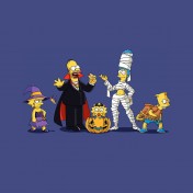 Simpsons Halloween iPad Wallpaper